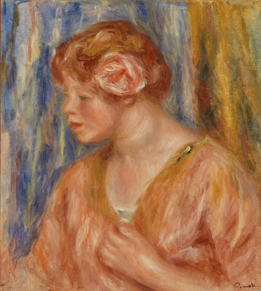 Młoda dziewczyna z różą - Pierre-Auguste Renoir