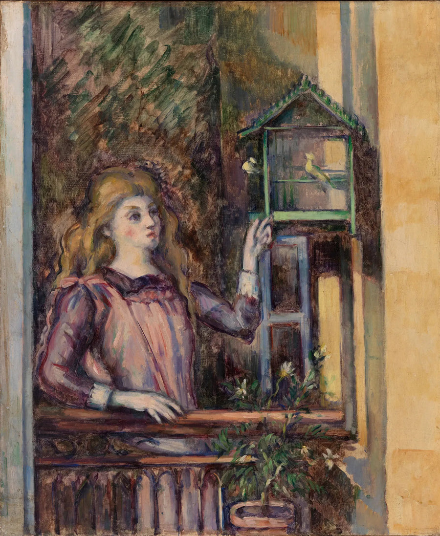 Młoda dziewczyna przy ptaszarni - Paul Cézanne