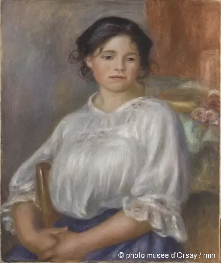 Młoda dziewczyna siedząca - Pierre-Auguste Renoir