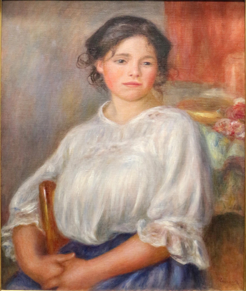 Młoda dziewczyna siedząca - Pierre-Auguste Renoir