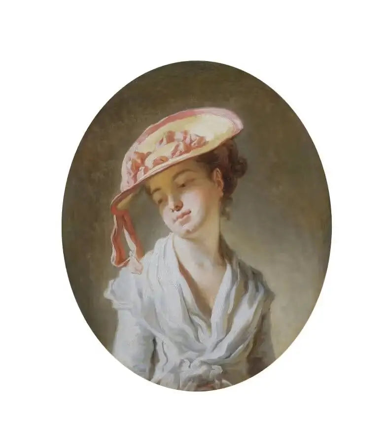 Młoda dziewczyna w kapeluszu - Jean-Honoré Fragonard