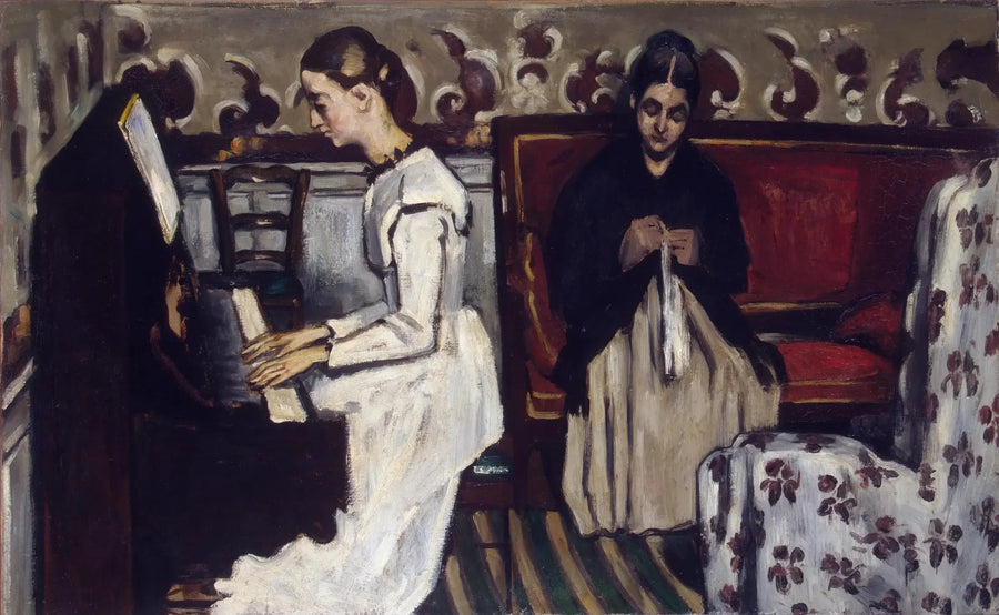 Młoda dziewczyna przy fortepianie - Paul Cézanne