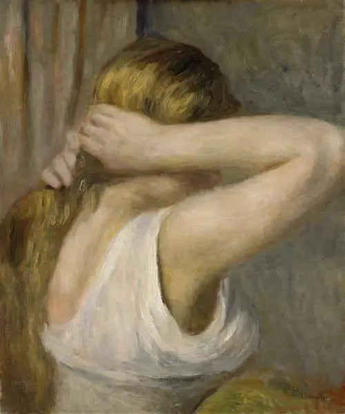 Młoda dziewczyna z uniesionymi ramionami - Pierre-Auguste Renoir