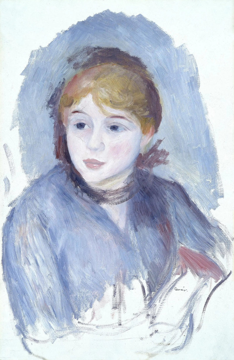 Młoda dziewczyna w niebieskim - Pierre-Auguste Renoir