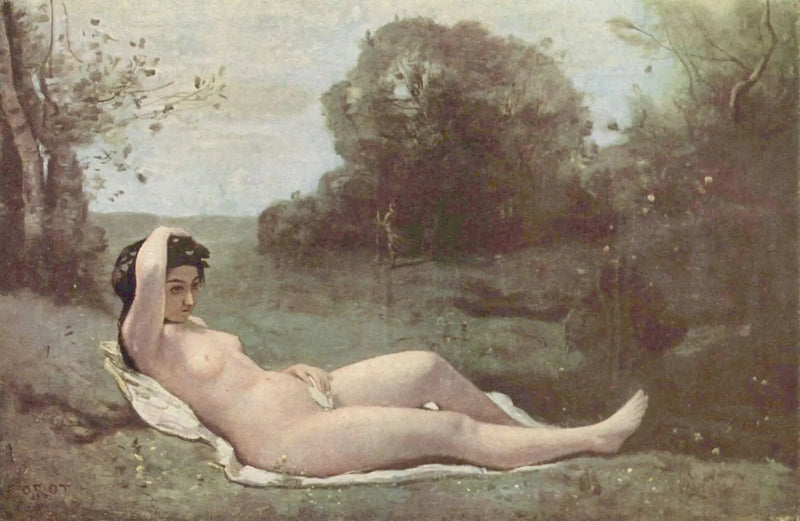 Młoda dziewczyna w zieleni - Jean-Baptiste Camille Corot