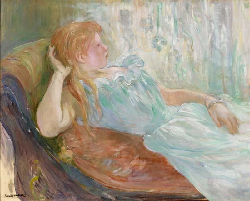 Młoda dziewczyna leżąca - Berthe Morisot