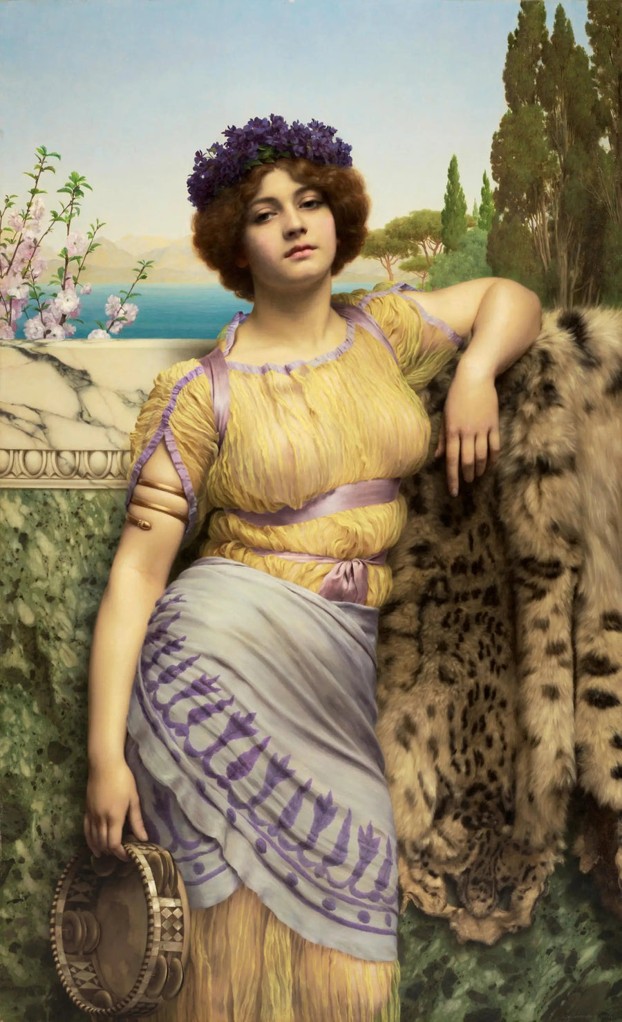 Młoda dziewczyna z Ioni w tańcu - John William Godward