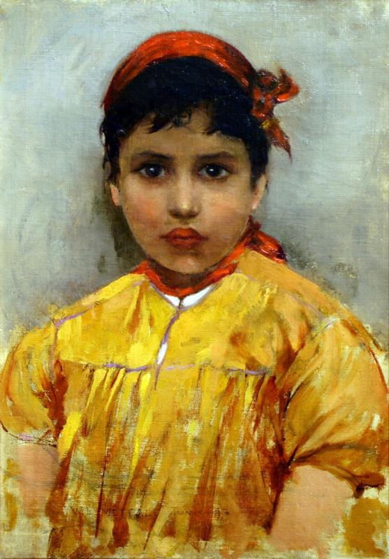 Młoda dziewczyna żydowska, Tunis - Willard Metcalf