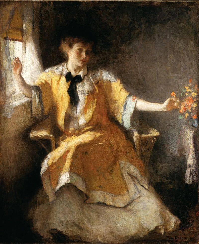 Młoda dziewczyna przy oknie - Frank Weston Benson