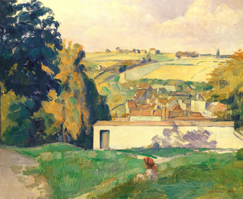 Młoda dziewczyna na wzgórzu - Émile Bernard