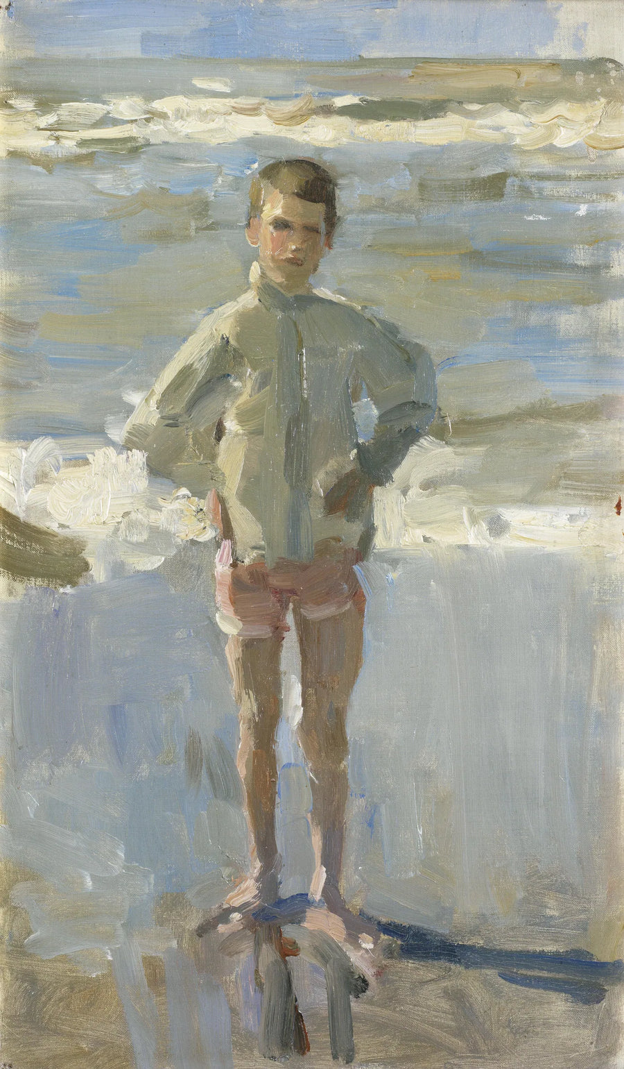 Młody chłopak na plaży - Isaac Israëls