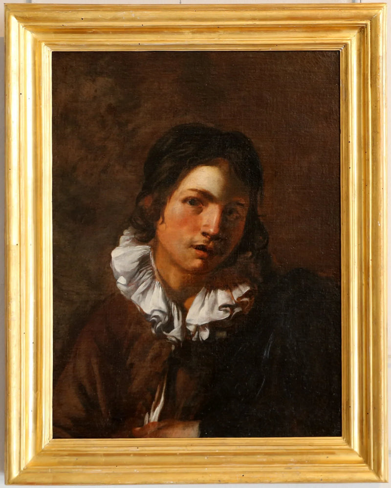 Młody mężczyzna z kołnierzem - Simon Vouet