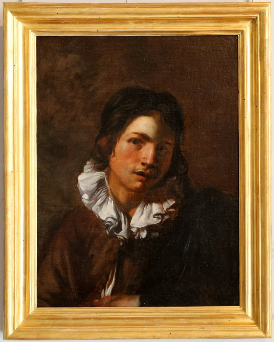 Młody mężczyzna z kołnierzem - Simon Vouet