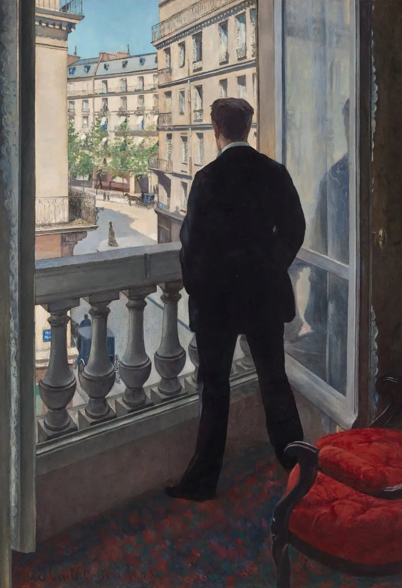 Młody mężczyzna przy oknie - Gustave Caillebotte