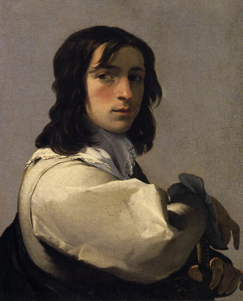 Młody mężczyzna z mieczem - Eustache Le Sueur