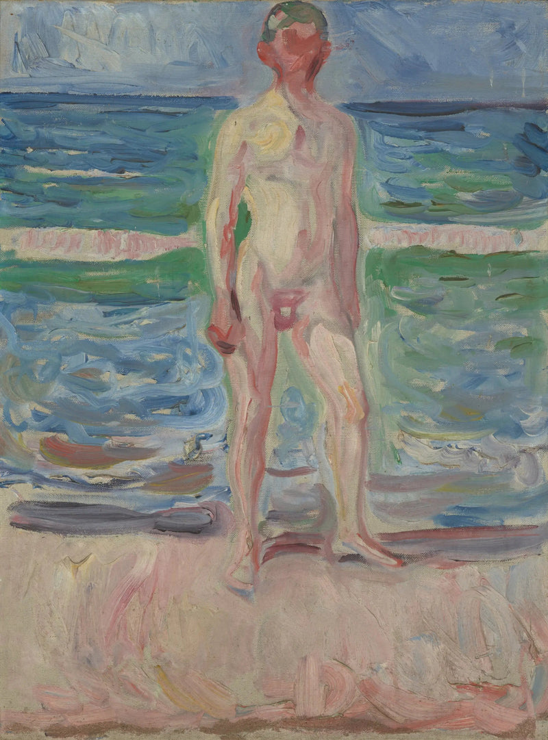 Młody mężczyzna na plaży - Edvard Munch