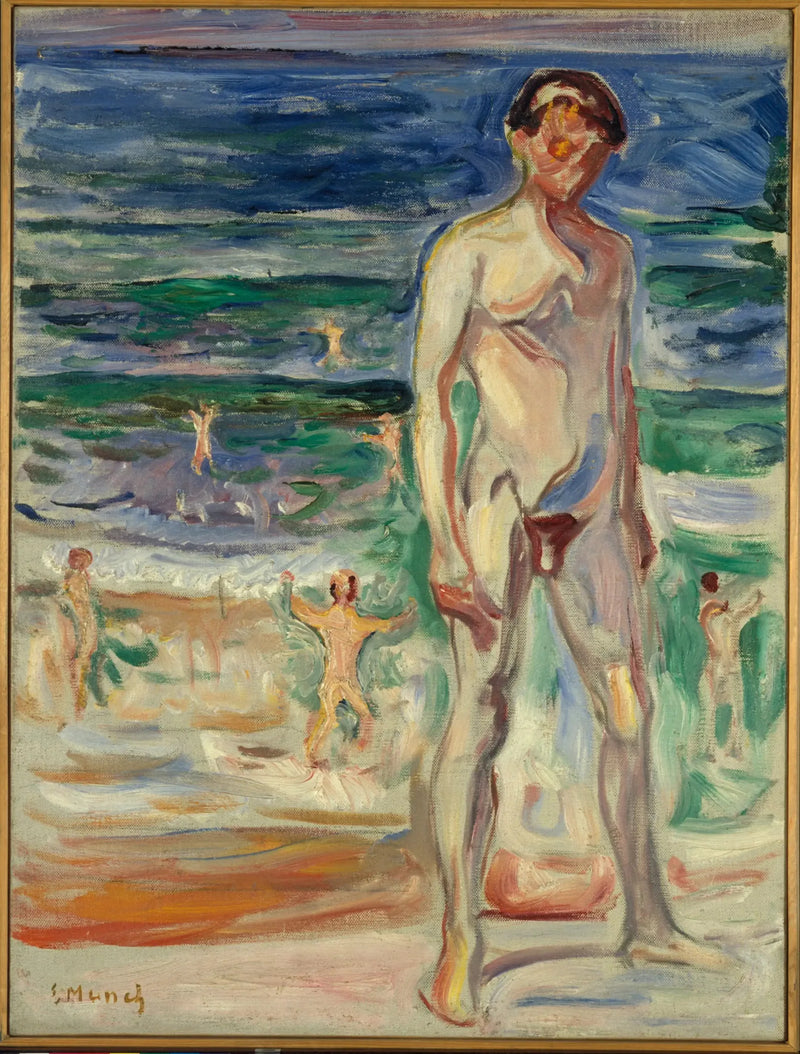 Młody mężczyzna na plaży - Edvard Munch