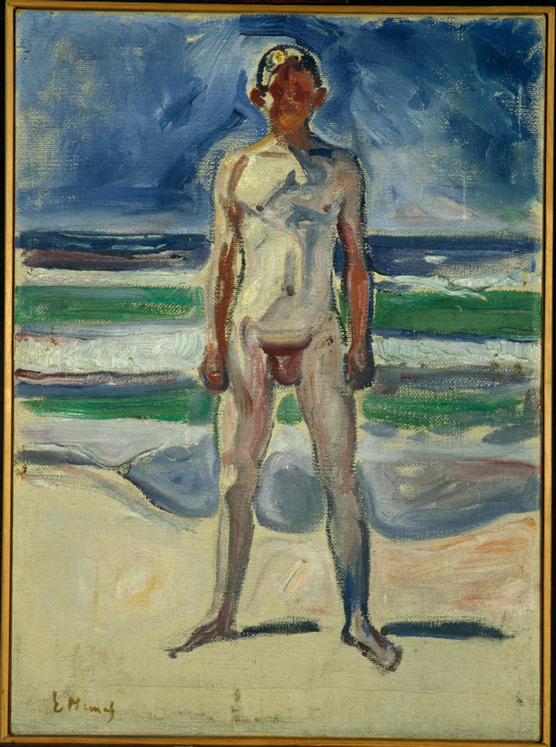 Młody mężczyzna na plaży - Edvard Munch