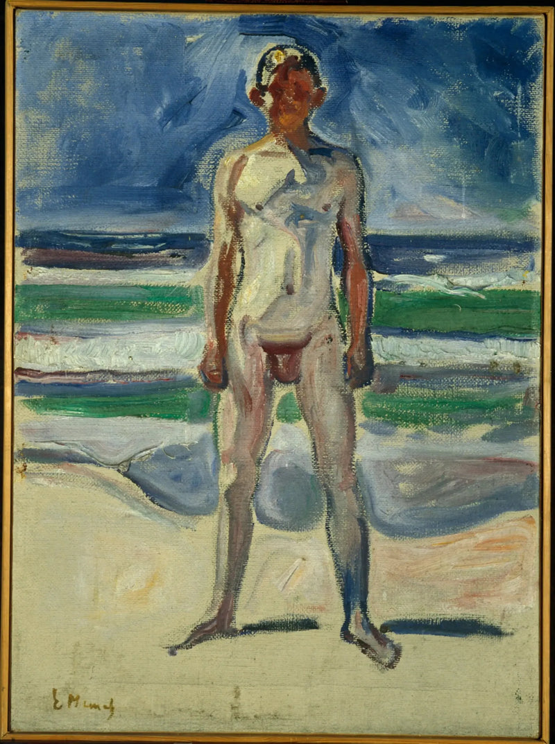 Młody mężczyzna na plaży - Edvard Munch