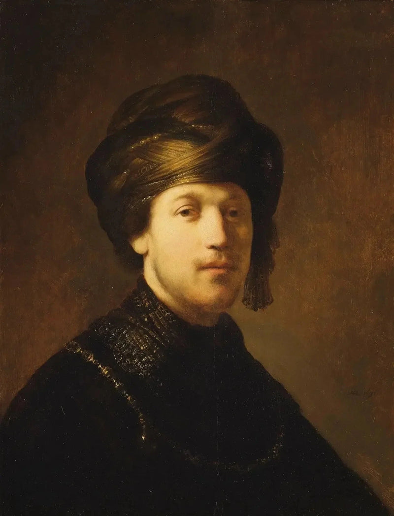 Młody mężczyzna w turbanie - Rembrandt