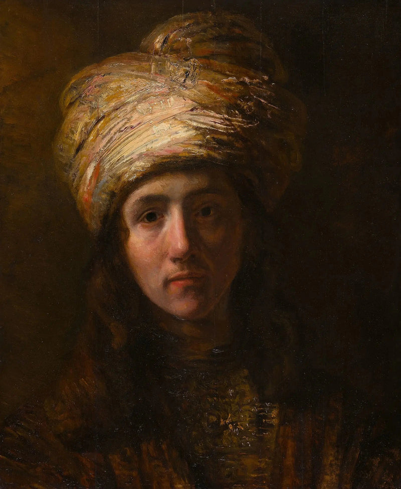 Młody mężczyzna w turbanie - Rembrandt