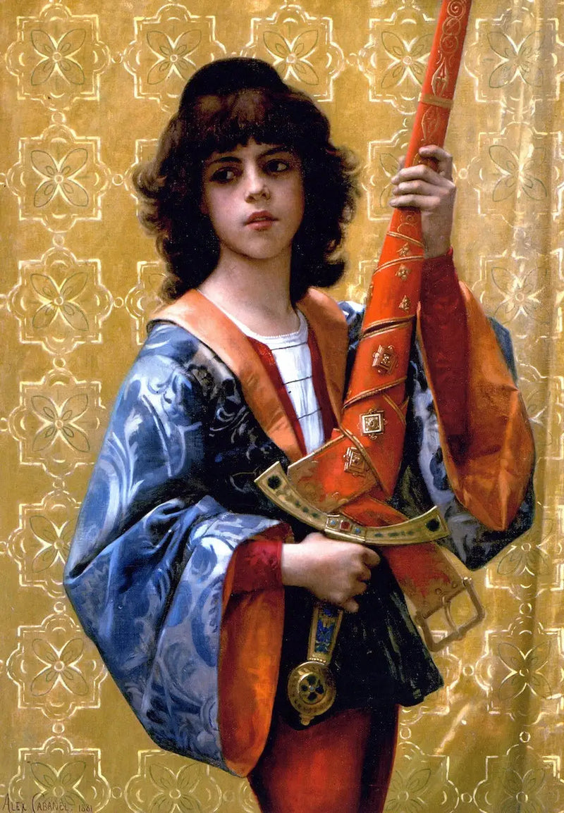 Młoda kobieta w kostiumie florentyńskim - Alexandre Cabanel