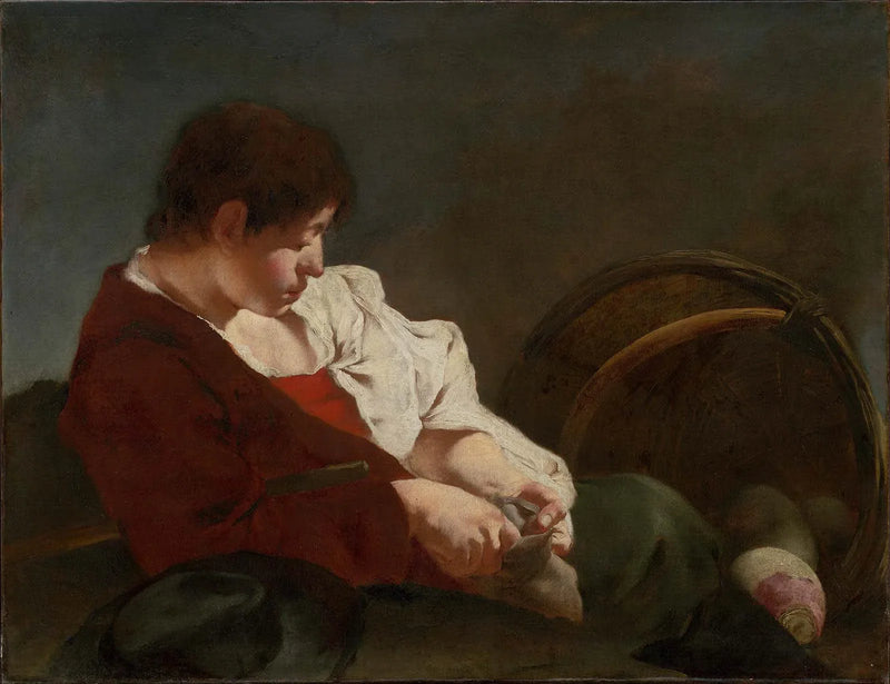 Młody chłop na targu - Giovanni Battista Piazzetta