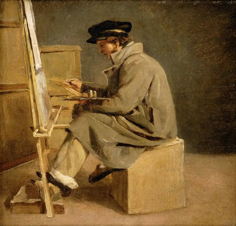 Młody malarz przy swoim sztalugach - Théodore Géricault