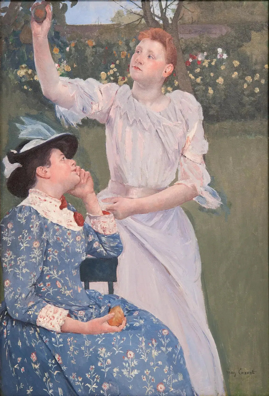 Młode kobiety zbierające owoce - Mary Cassatt