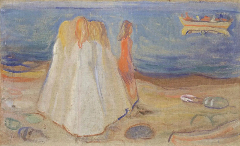 Młode kobiety na plaży (Frise Reinhardt) - Edvard Munch