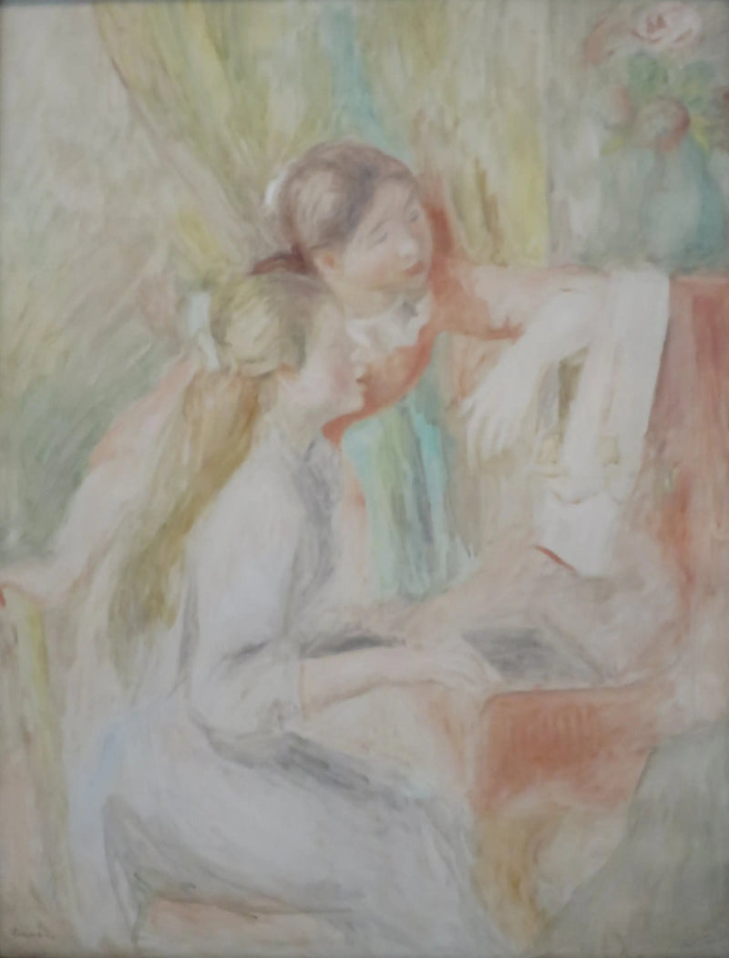 Młode dziewczyny przy fortepianie - Pierre-Auguste Renoir