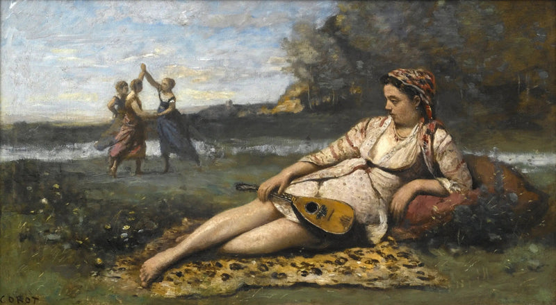 Młode dziewczęta ze Sparty - Jean-Baptiste Camille Corot