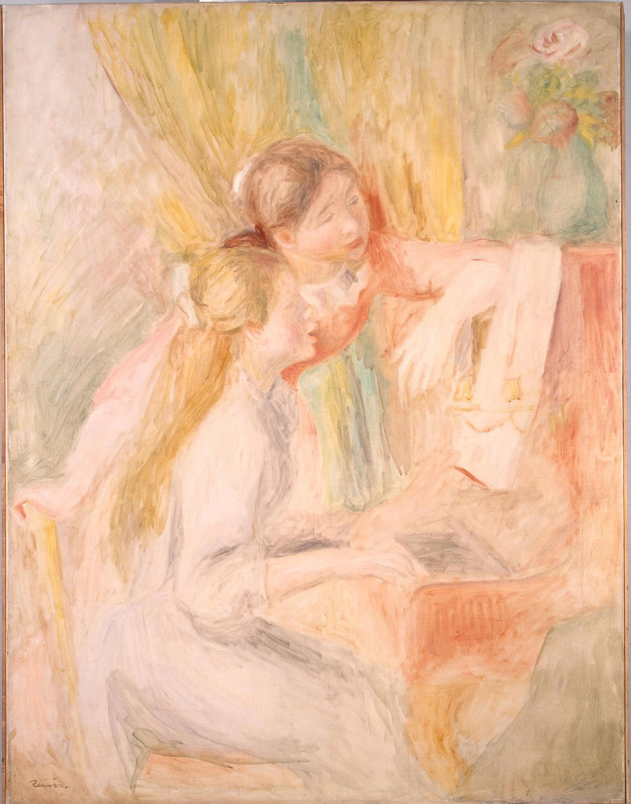 Młode dziewczyny przy fortepianie - Pierre-Auguste Renoir