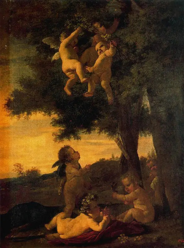 Dziecięce gry i putti - Nicolas Poussin