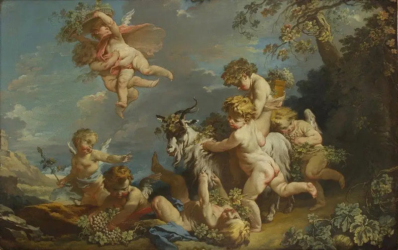 Dziecięce gry lub Jesień - François Boucher