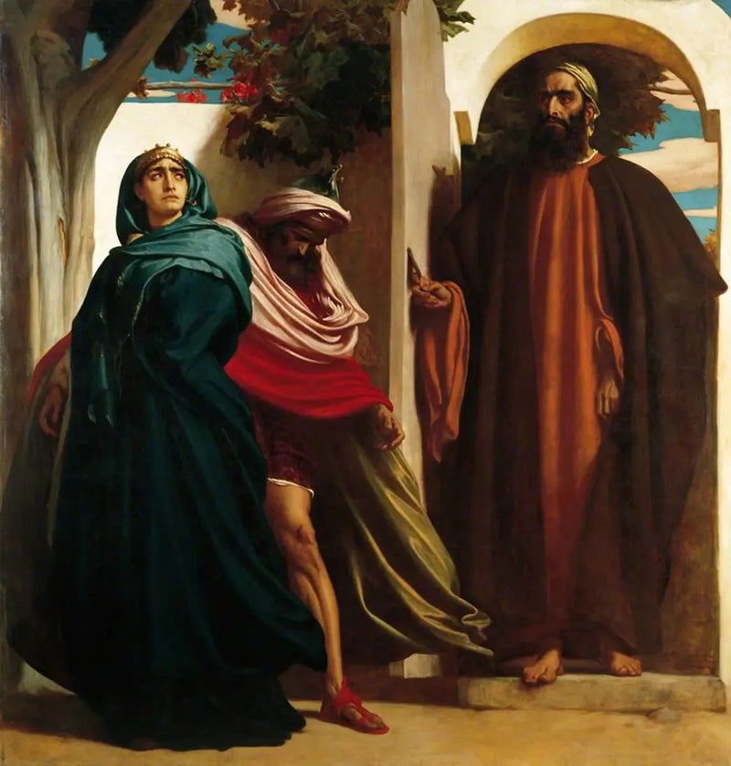 Jezabel i Achab - Frederic Leighton