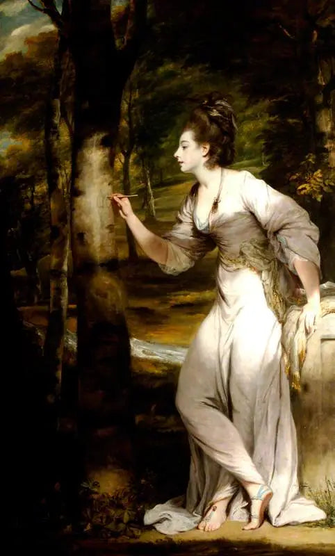 Joanna Leigh (ur. 1758), pani Richard Bennett Lloyd, Rysująca drzewo - Joshua Reynolds