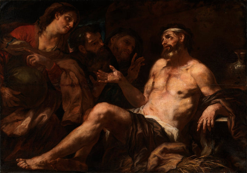 Job i jego pocieszyciele - Luca Giordano