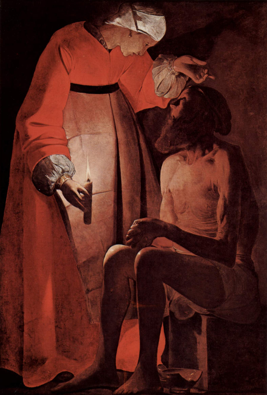 Praca zniszczona przez żonę - Georges de La Tour