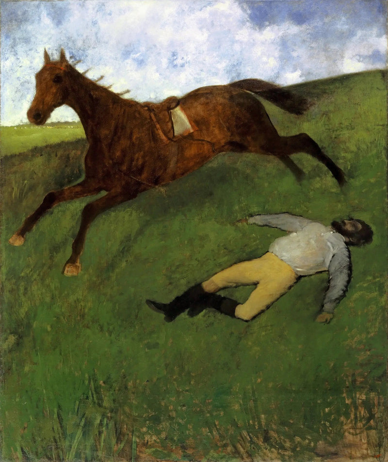 Ranny dżokej - Edgar Degas