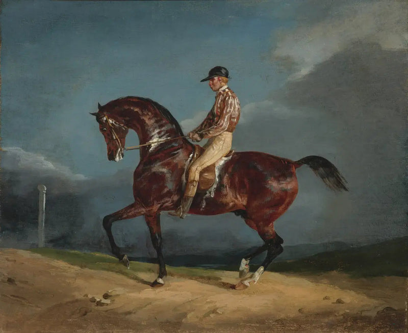 Jeździec na koniu wyścigowym - Théodore Géricault