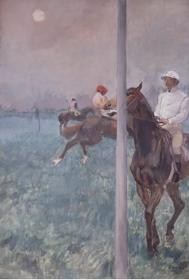 Dżokeje przed wyścigiem - Edgar Degas