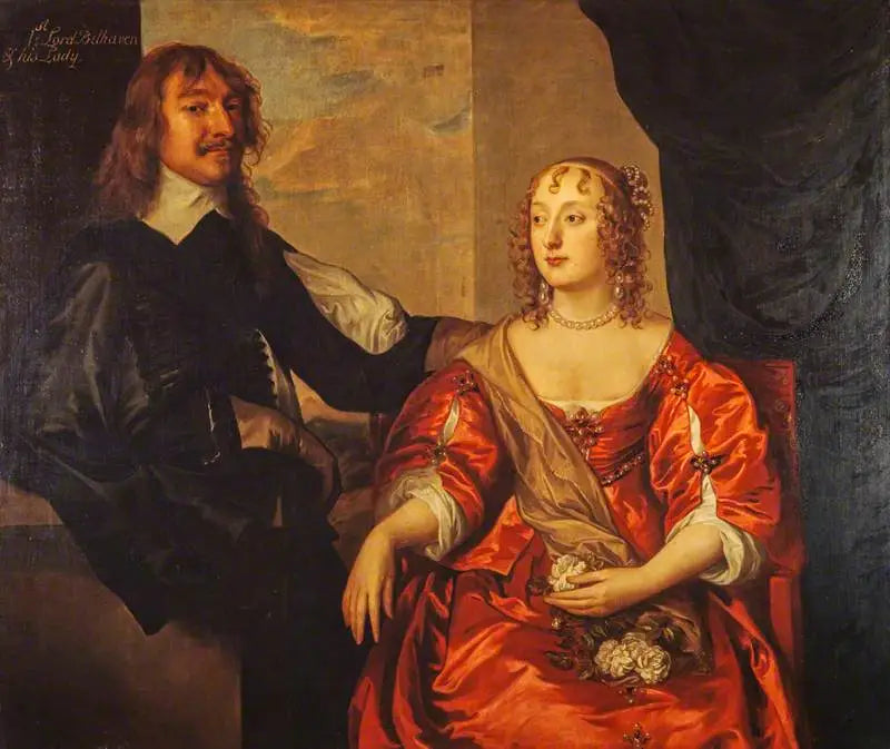 John Hamilton, pierwszy baron Belhaven, zmarły w 1679 roku. Royalista (z żoną, Margaret Hamilton) - Antoine van Dyck