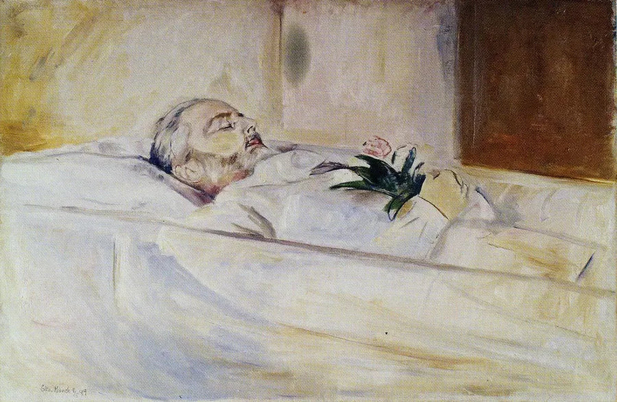 John Hazeland na swoim łożu śmierci - Edvard Munch