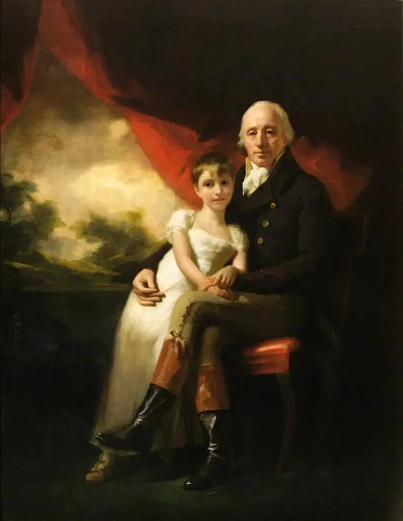 John Stirling de Kippendavie (1742–1816) i jego najmłodsza córka, Jean Wilhelmina (1804–1859) - Henry Raeburn