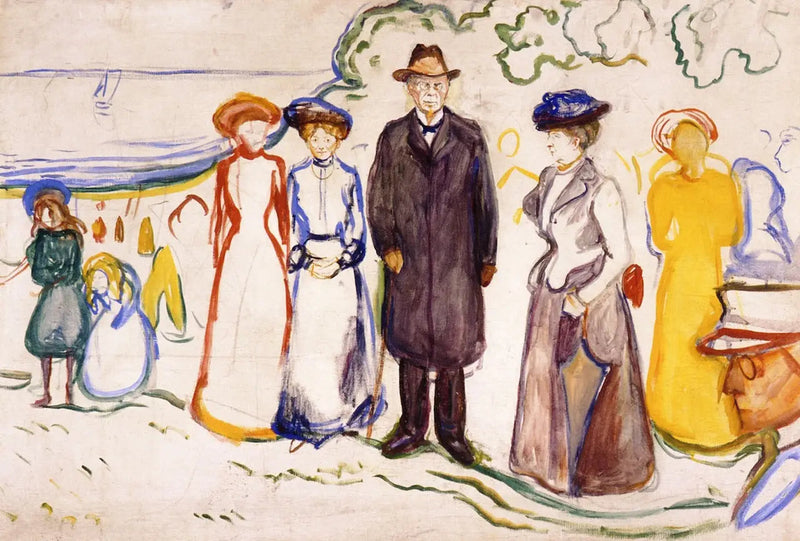 Jonas Lie z rodziną - Edvard Munch