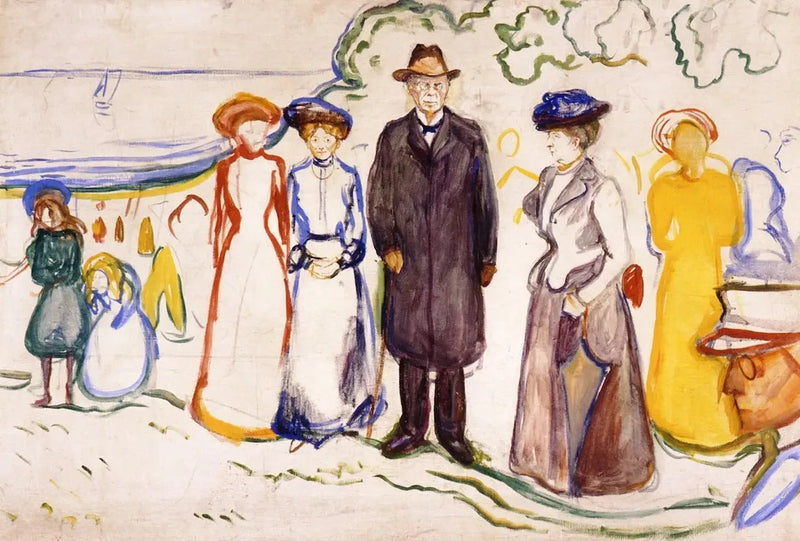 Jonas Lie z rodziną - Edvard Munch