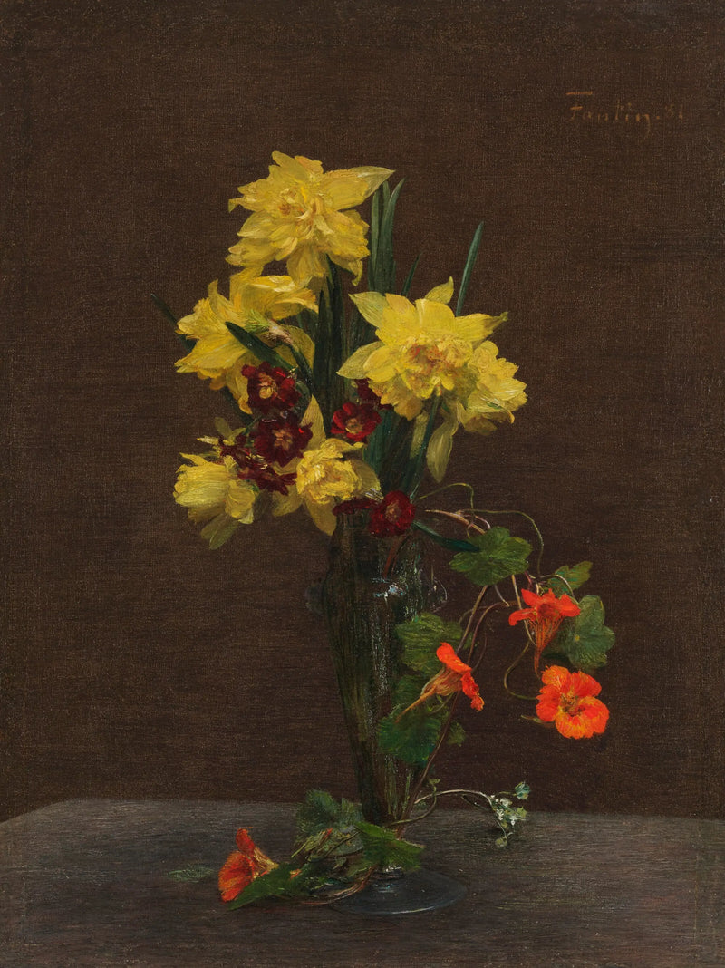 Jaskry i groszek pachnący - Henri Fantin-Latour