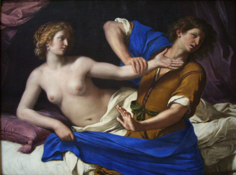 Józef i żona Potifara - Guercino