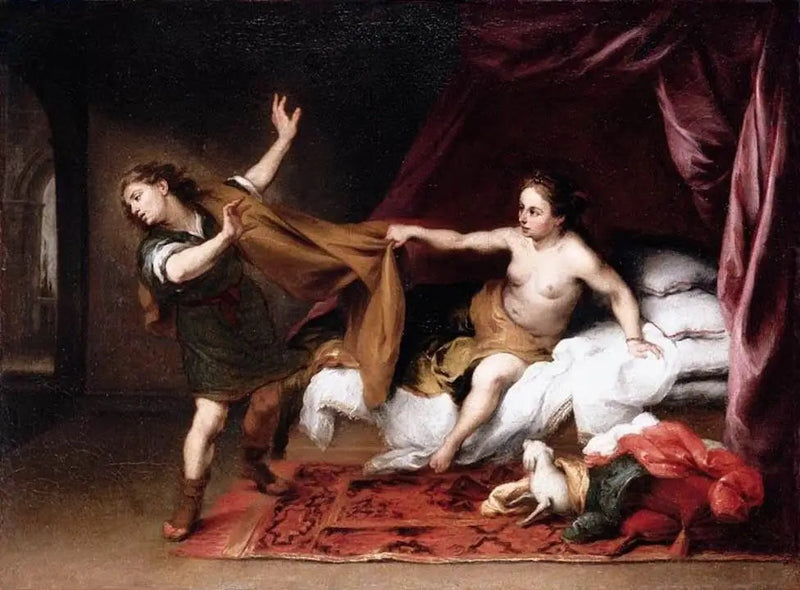 Józef i żona Putipha - Bartolomé Esteban Murillo